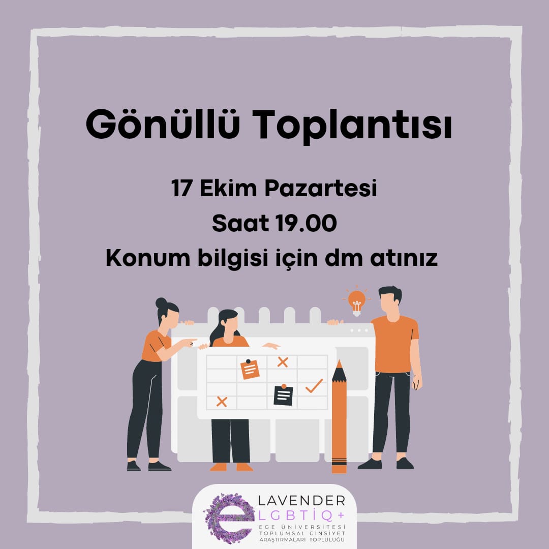 Lavender: Gönüllü Toplantısı - ÜniKuir