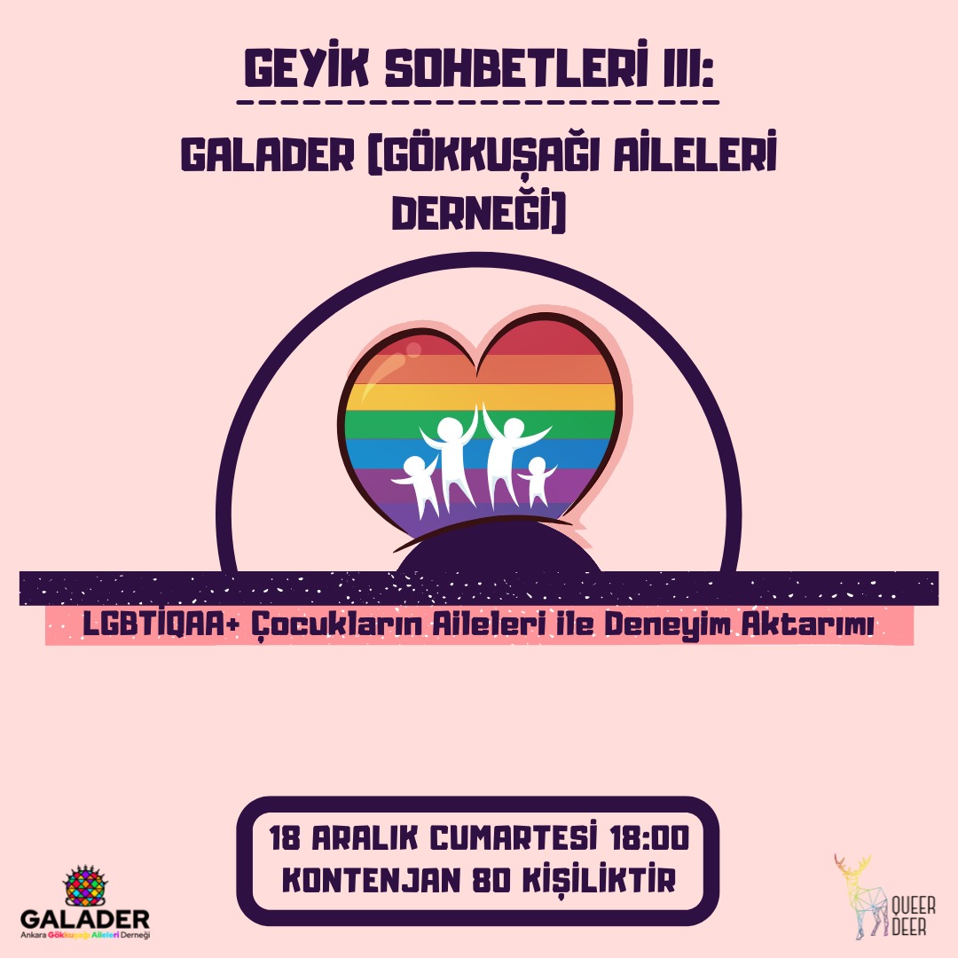 Queer Deer: LGBTİQAA+ Çocukların Aileleri ile Deneyim Aktarımı  - ÜniKuir