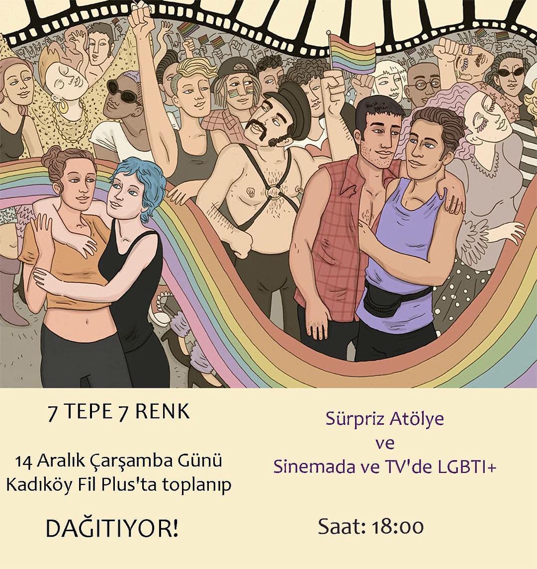 7TEPEꕔ7RENK: SÜRPRİZ ATÖLYE & "SİNEMADA ve TV’de LGBTİ+" - ÜniKuir