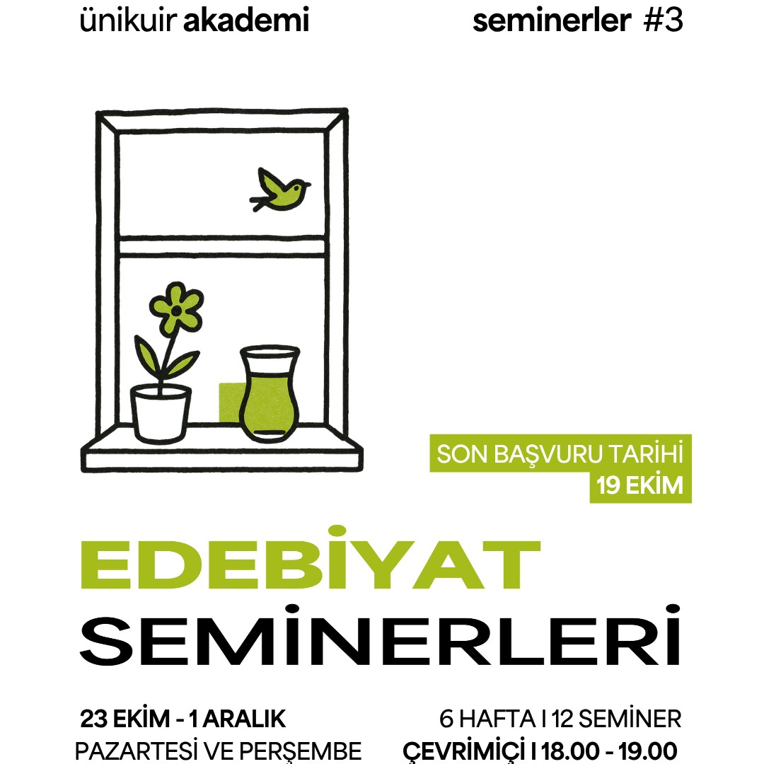 ÜniKuir Akademi: Edebiyat Seminerleri I Seminerler #3  - ÜniKuir