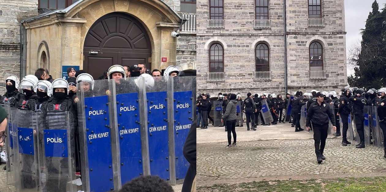 Boğaziçi’nde kulüp odalarına yönelik işgal sürüyor: Hamlin Hall ablukaya alındı, öğrencilere biber gazı sıkıldı - ÜniKuir