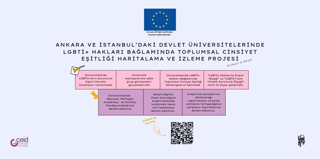 Üniversitelerdeki LGBTİ+ deneyimlerini izlediğimiz projemizin yedinci ayını geride bıraktık - ÜniKuir